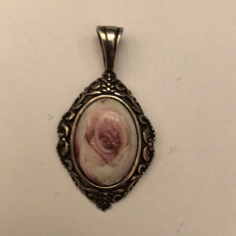 Pretty Vintage Carved Pendant